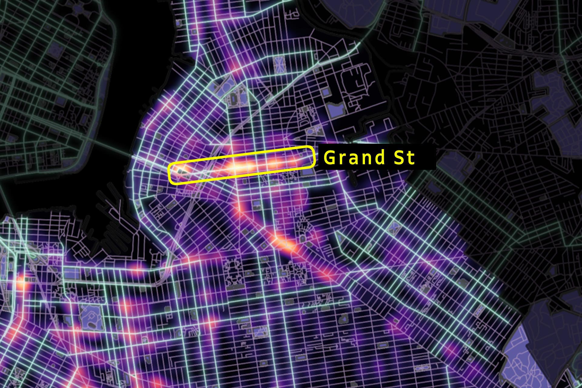 Map of Grand Street zone